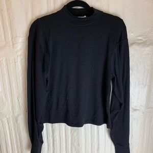 Rag & Bone Black Mockneck Sweater